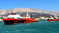 İzmir Çeşme'de gemi kazası meydana geldi