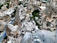 Kapadokya'da Peribacaları'nın bir kısmı yıkıldı