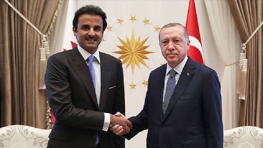 Cumhurbaşkanı Erdoğan, Katar Emiri ile görüştü