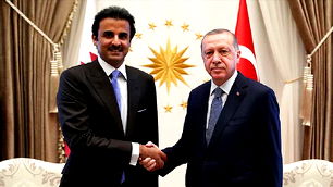 Cumhurbaşkanı Erdoğan, Katar Emiri ile görüştü