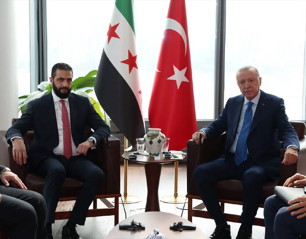 Cumhurbaşkanı Erdoğan, Ahmed Şara ile görüştü