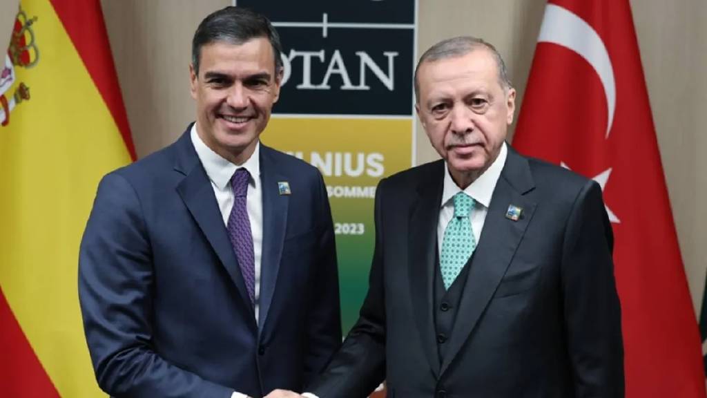 Cumhurbaşkanı Erdoğan, Pedro Sanchez ile görüşme gerçekleştirdi