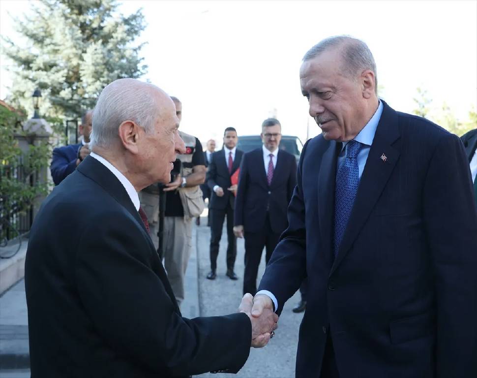 Cumhurbaşkanı Erdoğan ile Devlet Bahçeli, Ankara’da bir araya geldi