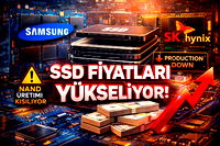 SSD fiyatları yükselişte