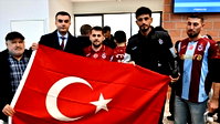 Trabzonspor, KuPS maçı için Finlandiya'ya ulaştı