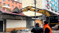 Ankara'da Çankırı Caddesi'ndeki pavyonların yıkımına başlandı