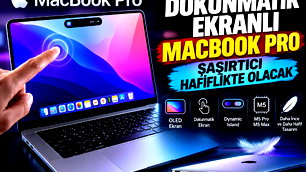 Macbook Pro'da yeni dönem: "Dokunmatik oled ekran"