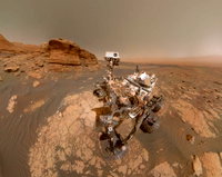 NASA'nın Curiosity aracı Mars'ta çarpıcı bir şafak fotoğrafı çekti