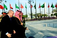 Cumhurbaşkanı Erdoğan, Riyad'da Prens Selman ile bir araya geldi