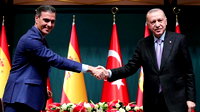Cuhmurbaşkanı Erdoğan, Pedro Sanchez ile görüştü