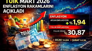 TÜİK Mart 2026 Enflasyon verilerini açıkladı