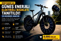 Tarihin ilk Güneş enerjili bisikleti tanıtıldı