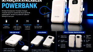 İki ayrı powerbank'e ayrılabilen cihaz tanıtıldı