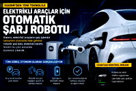 Elektrikli araçlara otonom şarj robotu