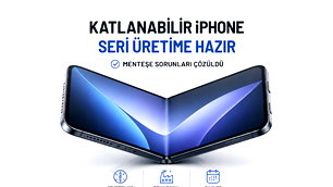 Katlanabilir Iphone modelleri üretime hazır