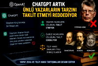 Chat GPT, yazarları taklit etmeyi reddediyor
