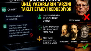 Chat GPT, yazarları taklit etmeyi reddediyor
