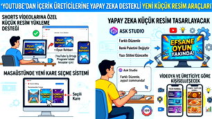 Youtube'dan yeni yapay zeka destekli resim araçları
