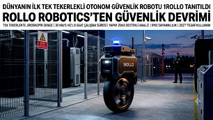 Tek tekerlekli güvenlik robotu tanıtıldı