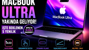 Apple Macbook Ultra'ya OLED ekran ve dokunmatik destek