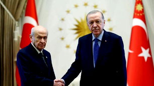 Erdoğan ile Bahçeli'nin görüşmesi sona erdi