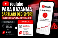 Youtube para kazanma koşullarında değişikliğe gidiyor