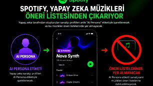 Spotify'dan yapay zeka müzikleri için yeni karar
