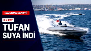 ASELSAN'ın TUFAN Kamikaze İDA'sı ilk kez suya indi