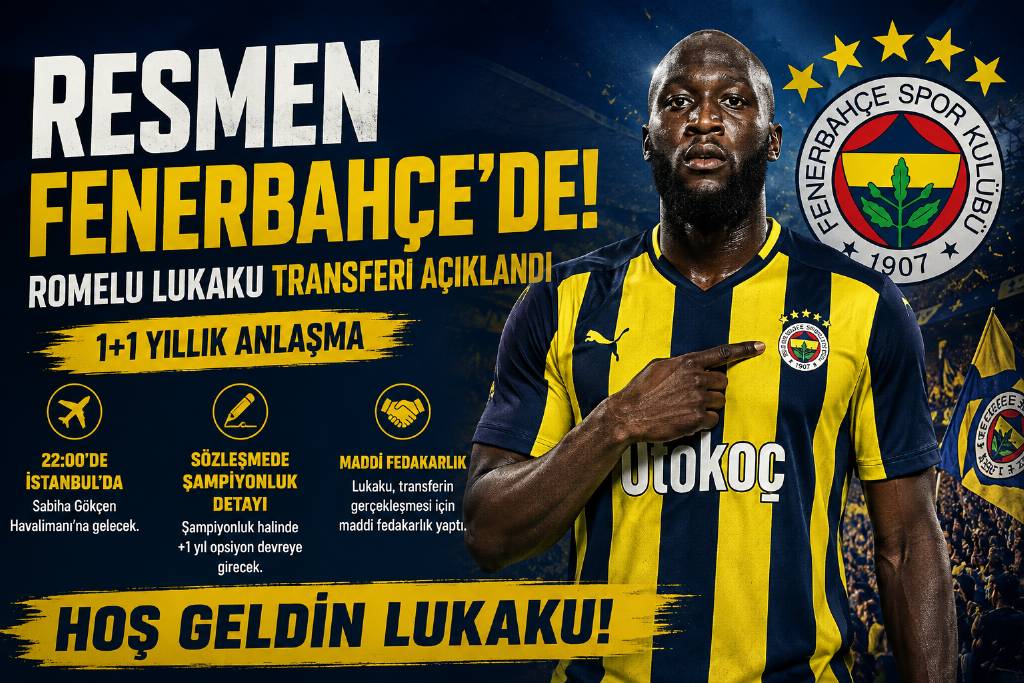 Lukaku, bu akşam Fenerbahçe için İstanbul'da