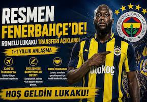 Lukaku, bu akşam Fenerbahçe için İstanbul'da