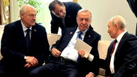 Cumhurbaşkanı, Putin ve Lukaşenko Bişkek'te bir araya geldi