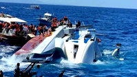 Girne'de batan yolcu gemisinin enkazına ulaşıldı