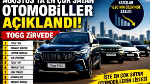 Otomotiv pazarında Ağustos 2026 verileri açıklandı